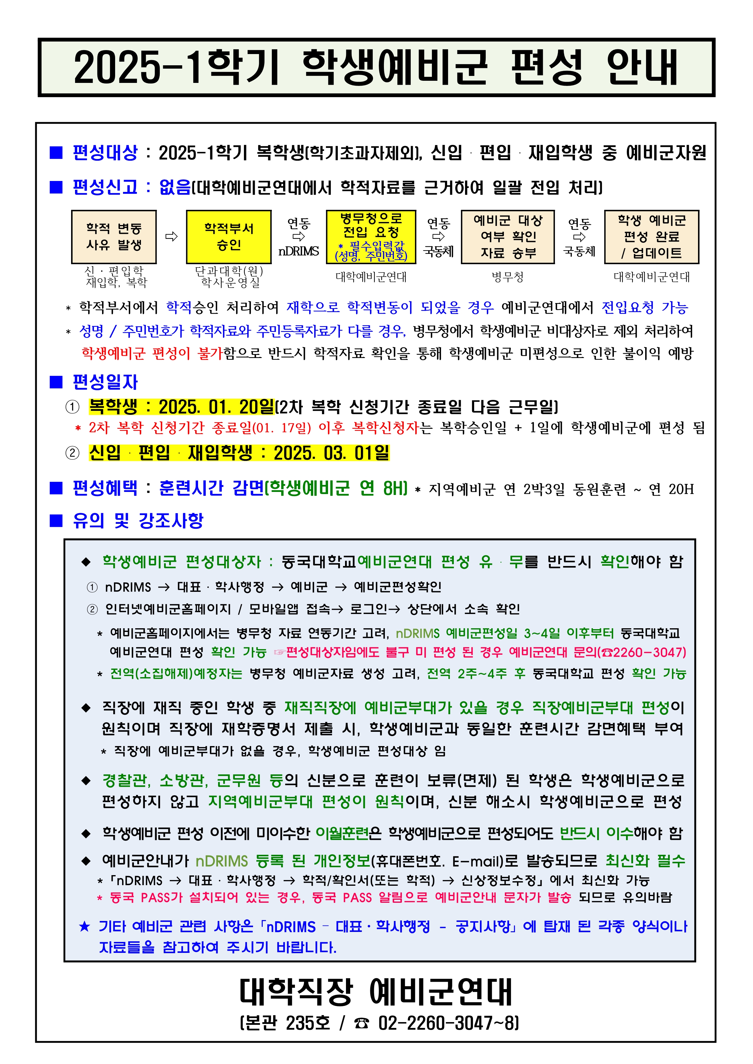 예비군편성안내