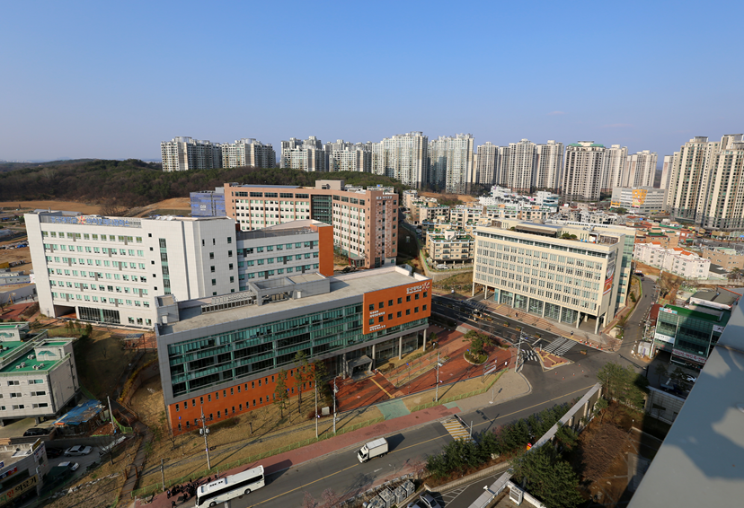 동국대학교 BMC창업보육센터가 위치한 동국대학교 고양바이오메디캠퍼스 전경이다.