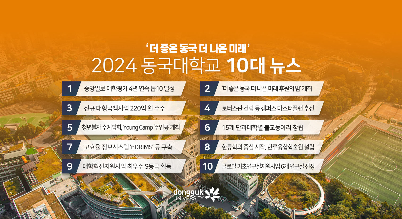 2024 동국대학교 10대 뉴스 표지